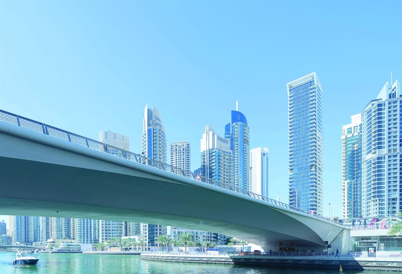 Dubai Marina skyline with ready residential buildings
